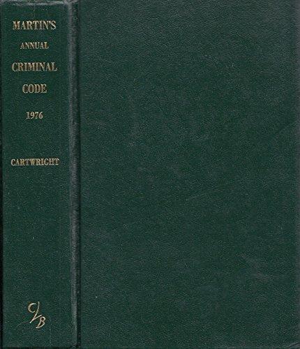 Book Martin's Annual Criminal Code 1996 free