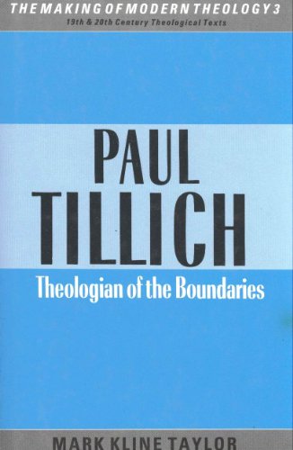 Book Paul Tillich: Theologian of the boundaries (The Making of modern theology) free