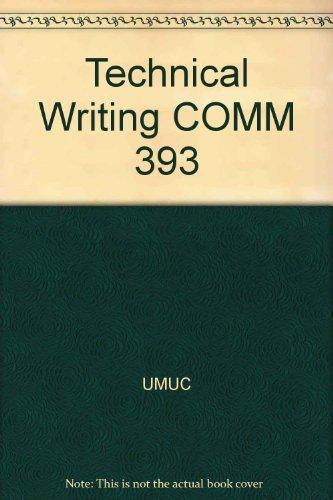 Book Technical Writing Comm 393 free