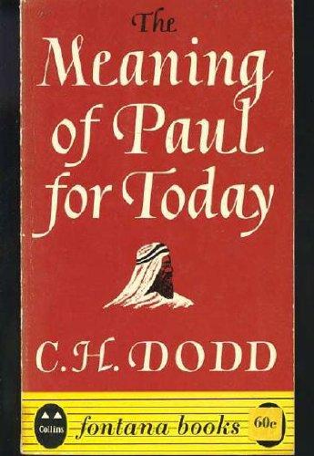 Book Meaning of Paul for Today free