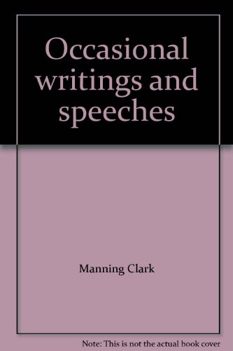 Book Occasional writings and speeches free