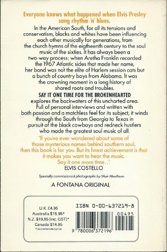Book Say It One Time for the Brokenhearted: The Countryside of Southern Soul free