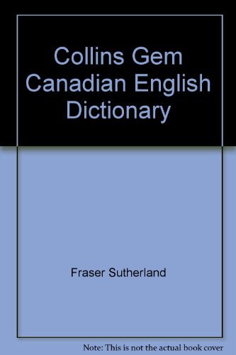 Book Collins Gem Canadian English Dictionary free