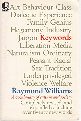 Book Keywords: A vocabulary of culture and society (Flamingo) free