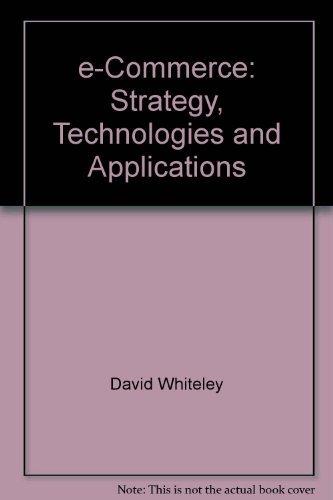 Book E-commerce: Strategy, Technologies And Applications free