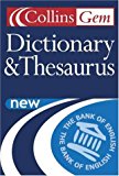 Book Dictionary and Thesaurus (Collins GEM) free