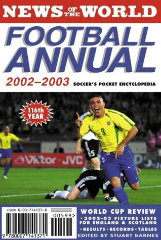 Book News of the World Football Annual 2002-2003: Soccer's Pocket Encyclopedia free