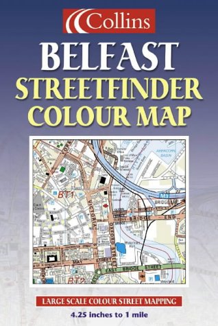 Book Belfast Streetfinder Colour Map free
