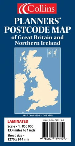 Book Planners' Postcode Area Map Of Great Britain And Northern Ireland free