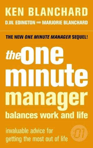 Book The One Minute Manager Balances Work and Life free