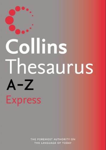 Book Collins Express Thesaurus A-Z free