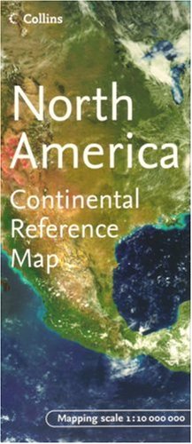 Book North America Continental Reference Map By Collins (continental Map) (english, Spanish, French, German And Japanese Edition) free