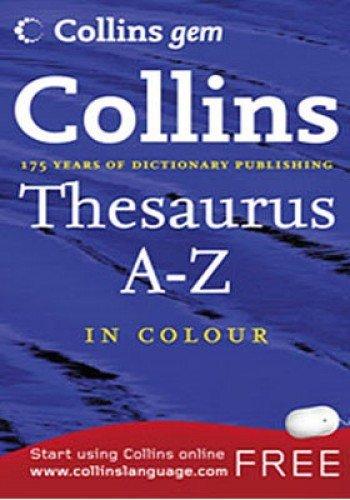Book Thesaurus A-Z (Collins GEM) free