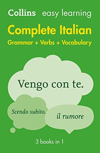 Book Easy Learning Complete Italian Grammar, Verbs and Vocabulary (3 books in 1) (Collins Easy Learning Italian) (Italian and English Edition) free