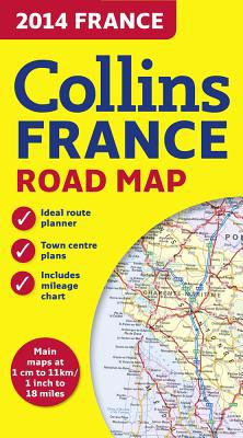 Book 2014 Collins France Road Map free
