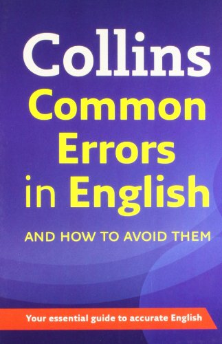 Book Collins Common Errors in English in Only free