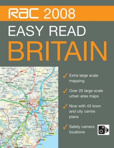 Book Rac Easy Read Road Atlas Britain, 2008 (rac Atlases) free