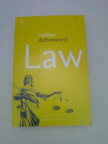 Book Collins Dictionary of Law free