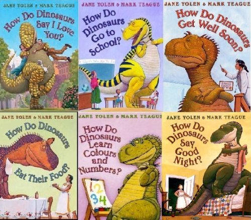 Book How Do Dinosaurs Collection. 6 Books (How do Dinosaurs say Good Night, Eat Their Food, Learn Colours and Numbers, Get Well Soon, Go To School, Say I Love You). RRP £36.94. free