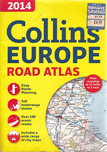 Book Collins 2014 Europe Road Atlas A4 free