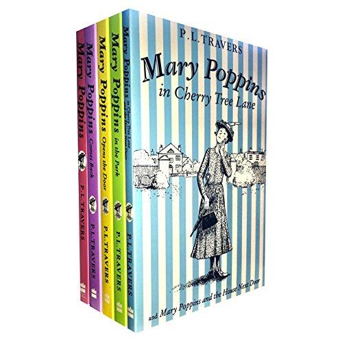 Book Mary Poppins Collection P L Travers 5 Books Set (Mary Poppins, Mary Poppins in the Park, Mary Poppins in Cherry Tree Lane, Mary Poppins Opens the Door, Mary Poppins Comes Back) free