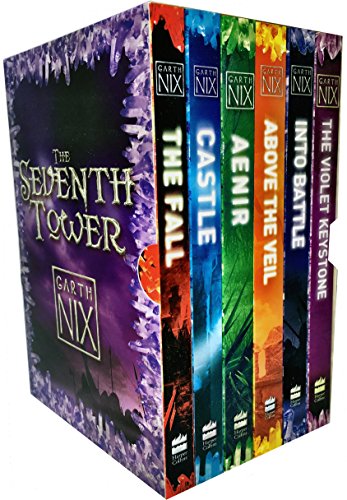 Book Garth Nix The Seventh Tower Collection 6 Books Box Set (Aenir, Castle, The Fall, Into Battle, Above the Veil, The Violet Keystone) free