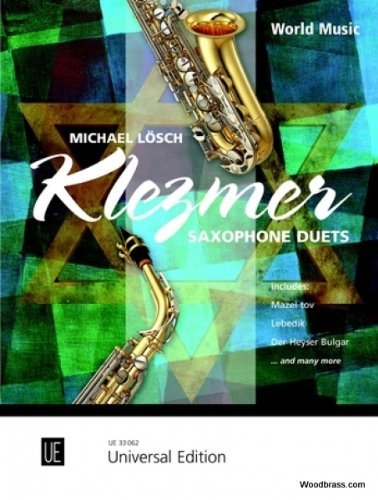 Book Partitions variété, pop, rock... UNIVERSAL EDITION LOSCH MICHAEL - KLEZMER SAXOPHONE DUETS Musique du monde free