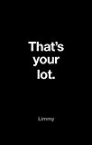 Book That's Your Lot free