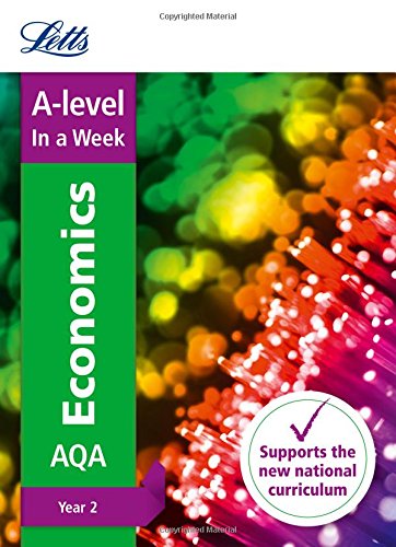 Book Letts A-level In a Week - New 2015 Curriculum  A-level Economics Year 2: In a Week free