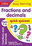 Book Fractions & Decimals Quick Quizzes: Ages 7-9 (Collins Easy Learning KS2) free