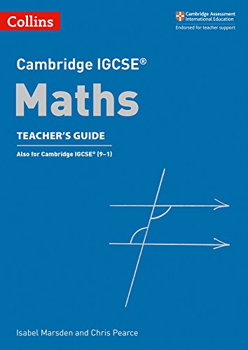 Book Cambridge IGCSE® Maths Teacher Guide (Cambridge International Examinations) free