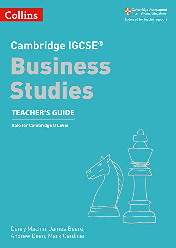 Book Cambridge IGCSE® Business Studies Teacher Guide (Cambridge International Examinations) free