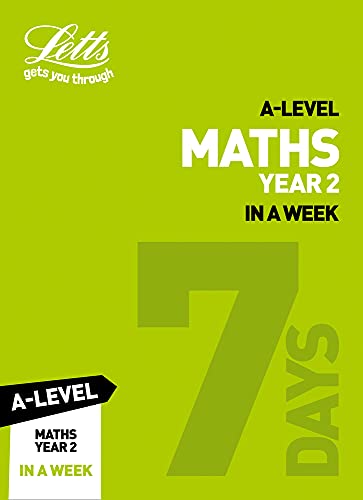 Book Letts A-level Revision Success – A-level Maths Year 2 In a Week free
