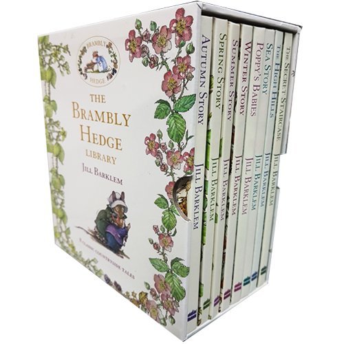 Book Brambly Hedge Collection Jill Barklem 8 Books Set (Autumn Story, Spring Story, Summer Story, Winter Story, Poppy's Babies, Sea Story, The High Hills, The Secret Staircase) free