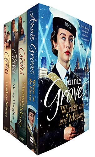 Book Annie Groves Empire Street Series 4 Books Collection Set (Child of the Mersey, Christmas on the Mersey, The Mersey Daughter, Winter on the Mersey) free