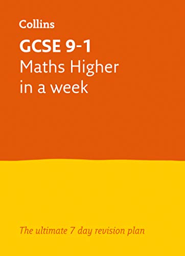 Book Letts GCSE 9-1 Revision Success – GCSE 9-1 Maths Higher In a Week free