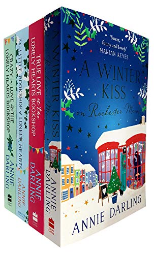 Book Lonely Hearts Bookshop Series 4 Books Collection Set by Annie Darling (The Little Bookshop of Lonely Hearts, True Love at the Lonely Hearts Bookshop, Crazy in Love, A Winter Kiss on Rochester Mews) free