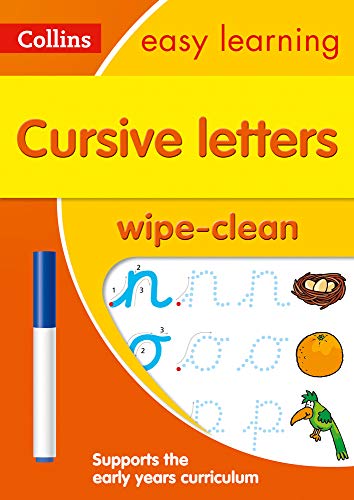 Book Collins Easy Learning Preschool – Cursive Letters Age 3-5 Wipe Clean Activity Book free