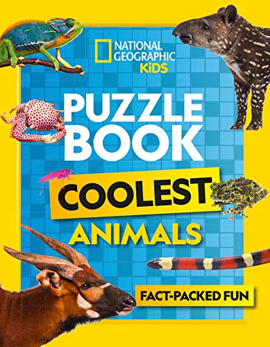 Book Puzzle Book Coolest Animals: Brain-tickling quizzes, sudokus, crosswords and wordsearches (National Geographic Kids) free