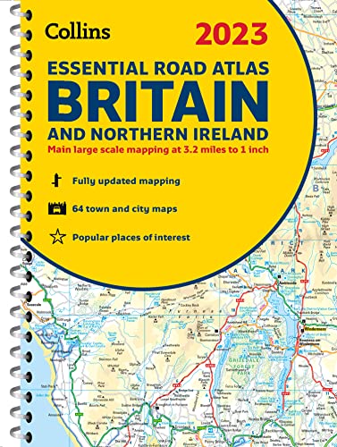 Book 2023 Collins Essential Road Atlas Britain and Northern Ireland: A4 Spiral free