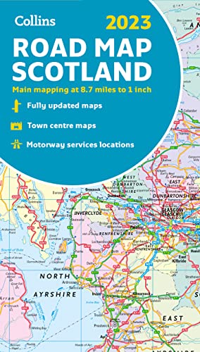 Book 2023 Collins Road Map of Scotland free
