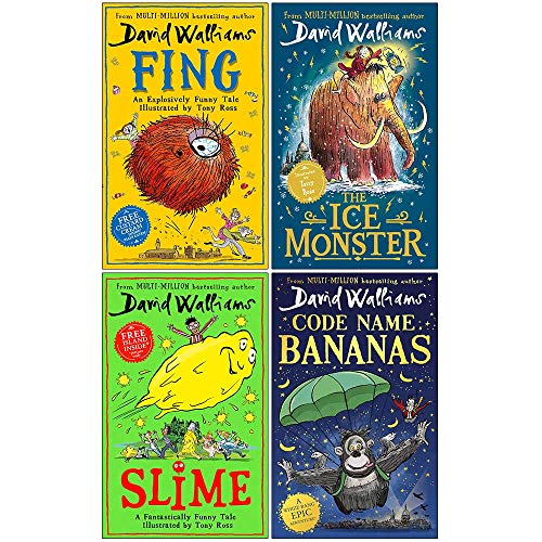 Book David Walliams Collection 4 Books Set (Fing, The Ice Monster, Slime, Code Name Bananas) free