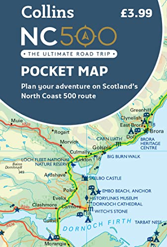 Book NC500 Pocket Map: Plan your adventure on Scotland’s North Coast 500 route free