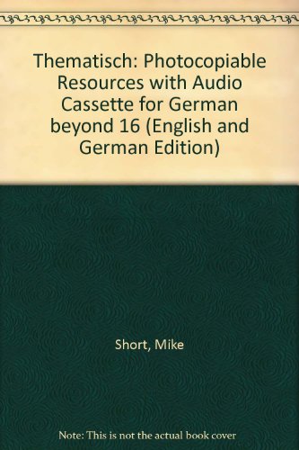Book Thematisch (english And German Edition) free