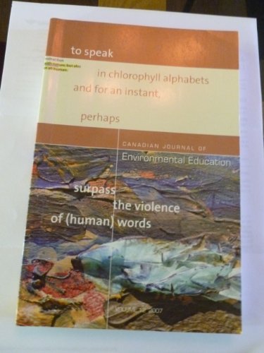 Book Canadian Journal Of Environmental Education (2) free