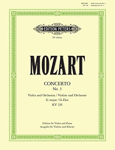 Book Mozart: Violin Concerto No. 3 in G Major, K 216 free