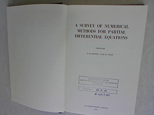Book A Survey Of Numerical Methods For Partial Differential Equations free