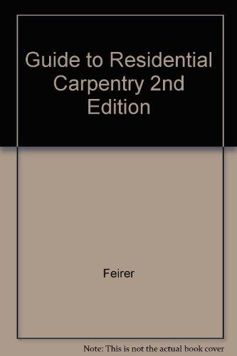 Book Guide To Residential Carpentry free