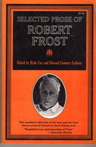 Book Selected Prose Of Robert Frost free
