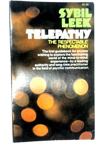 Book Telepathy: The Respectable Phenomenon free